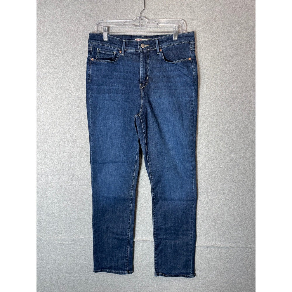 Levi's Jeans Womens 10 Blue Denim Cotton High Rise Straight Leg 5-Pocket Zip Fly